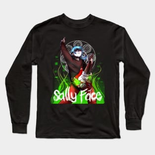 Sally Face Guitar (No Background) Long Sleeve T-Shirt